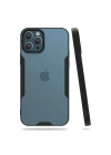Mey İthalat®  iPhone 12 Pro Max Kılıf Platin Silikon - Siyah
