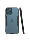 Mey İthalat®  iPhone 12 Pro Max Kılıf Platin Silikon - Siyah