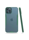 Mey İthalat®  iPhone 12 Pro Max Kılıf Platin Silikon - Yeşil