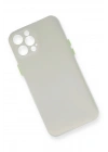 Mey İthalat®  iPhone 12 Pro Max Kılıf PP Ultra İnce Kapak - Beyaz