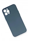 Mey İthalat®  iPhone 12 Pro Max Kılıf PP Ultra İnce Kapak - Mavi