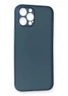 Mey İthalat®  iPhone 12 Pro Max Kılıf PP Ultra İnce Kapak - Mavi