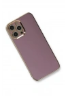 Mey İthalat®  iPhone 12 Pro Max Kılıf Volet Silikon - Mor
