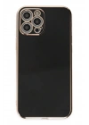 Mey İthalat®  iPhone 12 Pro Max Kılıf Volet Silikon - Siyah