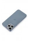 Mey İthalat®  iPhone 12 Pro Metal Kamera Lens Koruma Cam - Gümüş