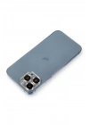 Mey İthalat®  iPhone 12 Pro Metal Kamera Lens Koruma Cam - Mor