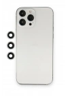Mey İthalat®  iPhone 12 Pro Shine Kamera Lens - Gümüş