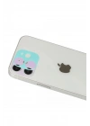Mey İthalat®  iPhone 12 Rainbow Kamera Lens Koruma Cam - Mor
