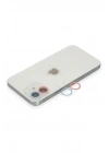 Mey İthalat®  iPhone 12 Renkli Kamera Lens Koruma Cam - Pembe-Mavi