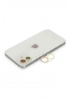 Mey İthalat®  iPhone 12 Renkli Kamera Lens Koruma Cam - Sarı-Turuncu
