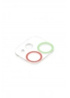 Mey İthalat®  iPhone 12 Renkli Kamera Lens Koruma Cam - Yeşil-Pembe