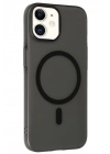 Mey İthalat®   iPhone 12 Tuna PC Slim Magsafe Kapak - Siyah