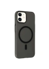 Mey İthalat®   iPhone 12 Tuna PC Slim Magsafe Kapak - Siyah