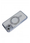 Mey İthalat®  iPhone 13 Kılıf Joke Simli Magneticsafe Kılıf - Mavi