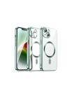 Mey İthalat®  iPhone 13 Kılıf Kross Magneticsafe Kapak - Koyu Yeşil