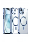 Mey İthalat®  iPhone 13 Kılıf Kross Magneticsafe Kapak - Sierra Blue