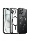 Mey İthalat®  iPhone 13 Kılıf Kross Magneticsafe Kapak - Siyah