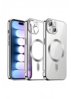 Mey İthalat®  iPhone 13 Kılıf Kross Magneticsafe Kapak - Titan Gri
