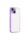 Mey İthalat®  iPhone 13 Kılıf Montreal Silikon Kapak - Mor