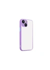 Mey İthalat®  iPhone 13 Kılıf Montreal Silikon Kapak - Mor