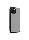 Mey İthalat®  iPhone 13 Kılıf Montreal Silikon Kapak - Siyah