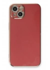 Mey İthalat®  iPhone 13 Kılıf Volet Silikon - Kırmızı