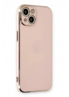 Mey İthalat®  iPhone 13 Kılıf Volet Silikon - Pembe