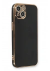 Mey İthalat®  iPhone 13 Kılıf Volet Silikon - Siyah