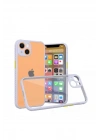 Mey İthalat®  iPhone 13 Mini Kılıf Miami Şeffaf Silikon - Lila