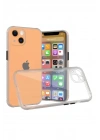 Mey İthalat®  iPhone 13 Mini Kılıf Miami Şeffaf Silikon - Şeffaf