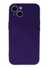 Mey İthalat®  iPhone 13 Mini Kılıf Nano içi Kadife Silikon - Mor