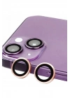 Mey İthalat®  iPhone 13 Mini Raze Metal Kamera Lens - Pembe
