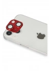 Mey İthalat®  iPhone 13 Pers Alüminyum Kamera Lens - Kırmızı