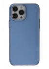 Mey İthalat®  iPhone 13 Pro Kılıf Anka PC Sert Metal Kapak - Mavi