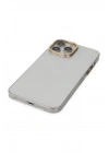 Mey İthalat®  iPhone 13 Pro Kılıf Anka PC Sert Metal Kapak - Şeffaf