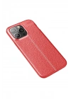 Mey İthalat®  iPhone 13 Pro Kılıf Auto Focus Kapak - Kırmızı