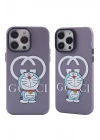 Mey İthalat®  iPhone 13 Pro Kılıf  Desenli Kapak -  Mor - 3