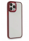 Mey İthalat®  iPhone 13 Pro Kılıf Dora Kapak - Kırmızı