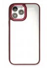 Mey İthalat®  iPhone 13 Pro Kılıf Dora Kapak - Kırmızı