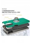Mey İthalat®  iPhone 13 Pro Kılıf Elit Yüzüklü Kapak - Yeşil