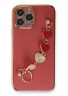 Mey İthalat®  iPhone 13 Pro Kılıf Esila Silikon - Kırmızı