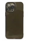 Mey İthalat®  iPhone 13 Pro Kılıf Fly Lens Silikon - Siyah