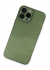 Mey İthalat®  iPhone 13 Pro Kılıf Fly Lens Silikon - Yeşil