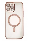 Mey İthalat®  iPhone 13 Pro Kılıf Kross Magneticsafe Kapak - Rose