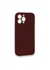 Mey İthalat®  iPhone 13 Pro Kılıf Lansman Legant Silikon - Bordo