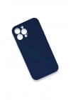 Mey İthalat®  iPhone 13 Pro Kılıf Lansman Legant Silikon - Lacivert