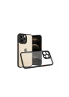 Mey İthalat®  iPhone 13 Pro Kılıf Miami Şeffaf Silikon - Siyah