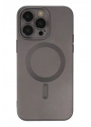 Mey İthalat®  iPhone 13 Pro Kılıf Moshi Lens Magneticsafe Silikon - Füme
