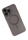 Mey İthalat®  iPhone 13 Pro Kılıf Moshi Lens Magneticsafe Silikon - Füme