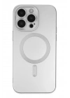 Mey İthalat®  iPhone 13 Pro Kılıf Moshi Lens Magneticsafe Silikon - Gümüş